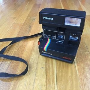 Vintage 635CL Polaroid Camera supercolor Rainbow